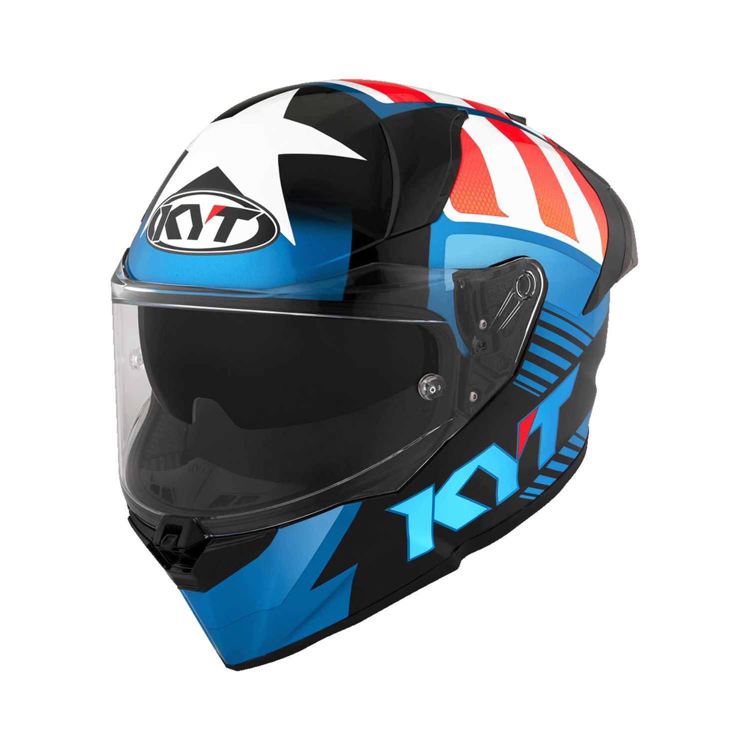 KYT R2R Pro Helmet Straight Gloss | Premium Full Face Motorcycle Helmet