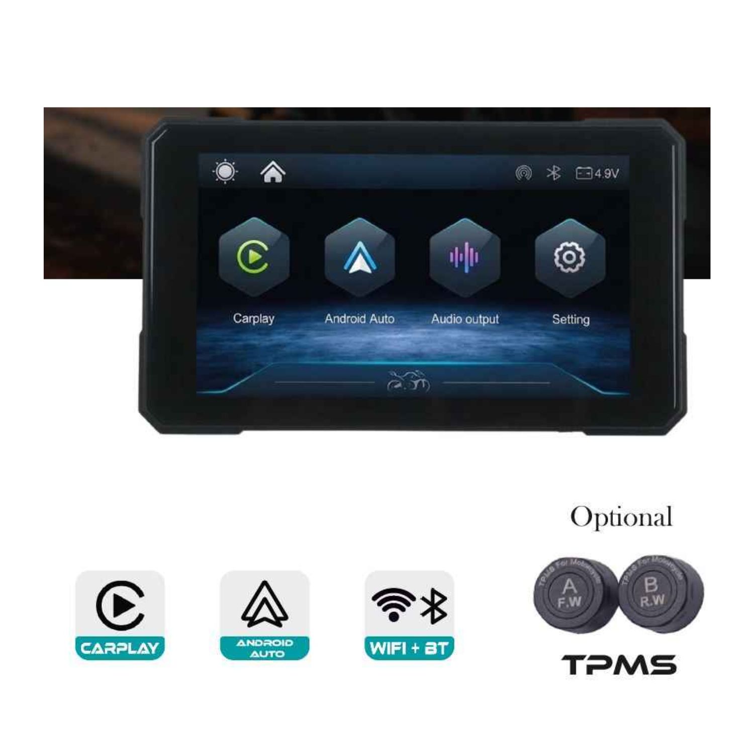 Nav Screen Simtac M3 Detachable Navigation Screen – Smart, Secure & Connected Riding